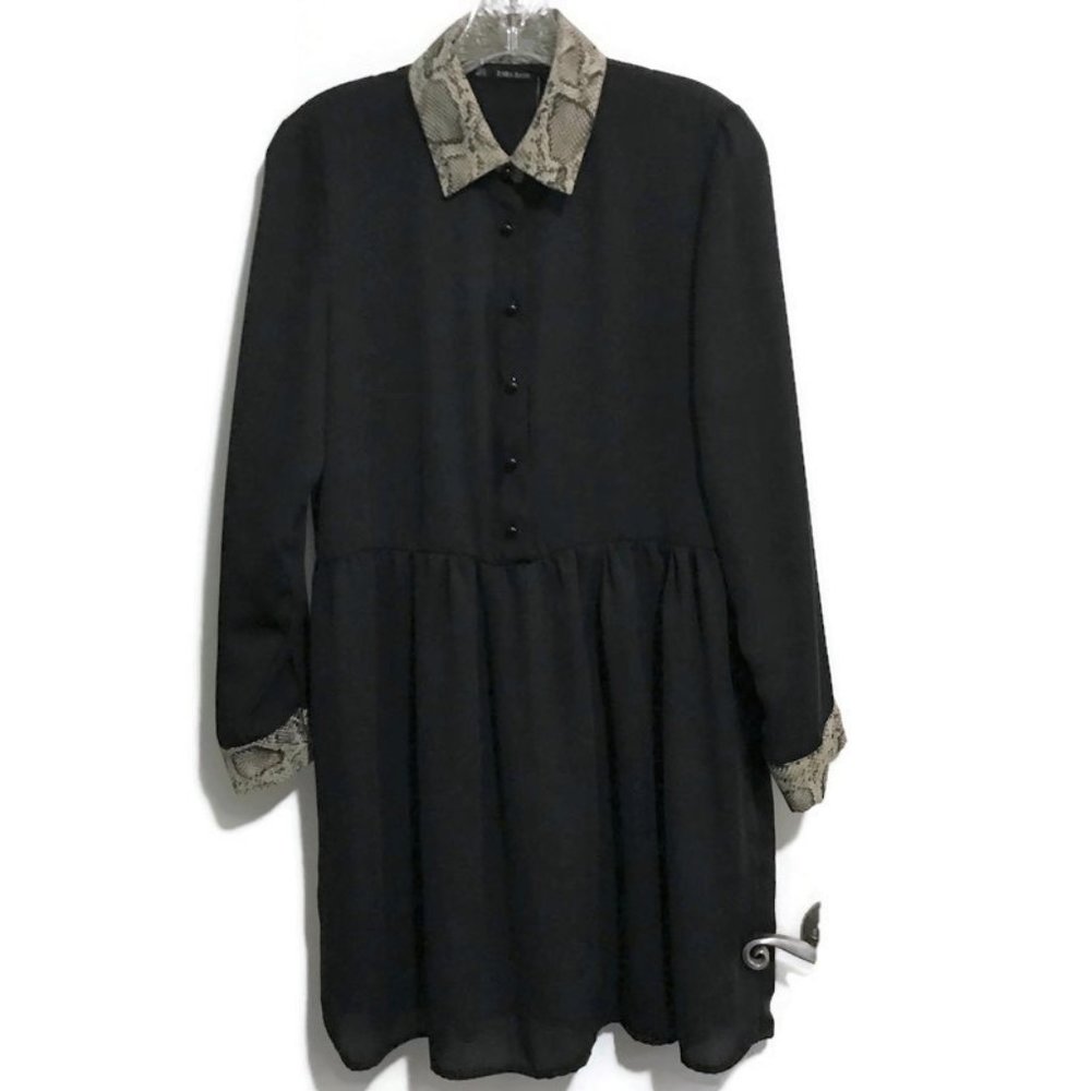 Zara button dress